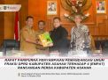 RAPAT PARIPURNA PENYAMPAIAN PEMANDANGAN UMUM FRAKSI DPRD KABUPATEN ASAHAN TERHADAP 4 (EMPAT) RANCANGAN PERDA KABUPATEN ASAHAN